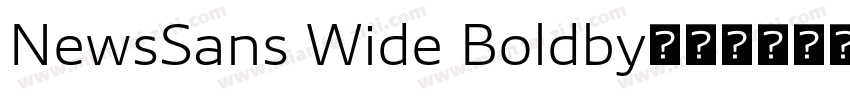 NewsSans Wide Boldby字体转换